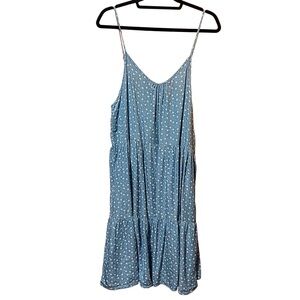 cute blue dress with white flowers